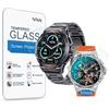 Frgnie Pellicola protettiva per EF5 smartwatch 1,43 (3 pezzi) in vetro 9H, compatibile con FOXBOX, LIGE, ESFOE EF3 smartwatch 2024