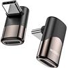 MOGOOD Adattatore USB C a 90 gradi adattatore estensore USB C da C maschio a C femmina Trasmissione dati Type-C PD100W ricarica rapida e passaggio video 8K@60Hz,per accessori steam deck e altri