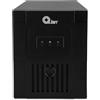 QIAN Gruppo di Continuità UPS Line 1000VA Torre Mini Compatta Carica Rapida Protettore di Sovratensione 600W Potenza in Uscita 220/230 VCA 3 prese Schuko (Nero)