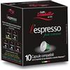 Caffe Trombetta Caffè Trombetta L'Espresso, Capsule Compatibili Nespresso, Più Crema - 10 Capsule