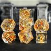 Elifel Set Dadi D&D 7 Pezzi Signore degli Anelli Dadi da Gioco Resina DnD Dice con Bordi Affilati Lancia Dadi per Dungeons and Dragons Pathfinder RPG Magic the Gathering
