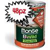 MONGE CANE UMIDO BWILD GRAIN FREE ADULTO BOCCONCINI TACCHINO, ZUCCA E ZUCHINE 400 G PREZZO A LATTINA