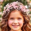 IYOU Rosso Cerchietto Farfalle Bambina Accessori Capelli Comunione Bambine Fascia per Capelli Matrimonio per Ragazze
