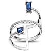 ALFIERI & ST. JOHN Anello frida in oro con zaffiri ct. 0,93 e diamanti ct. 0,42