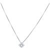 ALFIERI & ST. JOHN Collana punto luce Alfieri & St. John in oro bianco con diamanti ct. 0,33, colore G, purezza SI1. Misura 42