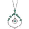ALFIERI & ST. JOHN Pendente frida con diamanti e smeraldi