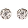 ALFIERI & ST. JOHN Orecchini punto luce Alfieri & ST John in oro bianco con diamanti ct. 0.50 colore G purezza SI.