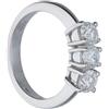 ALFIERI & ST. JOHN Anello trilogy Alfieri&St John in oro bianco con diamanti ct 0,92 colore g purezza si1 misura 14,5