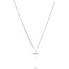 LUXURY MILANO Collana in oro con croce con diamanti ct 0,02