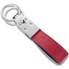 ALFIERI & ST. JOHN Portachiavi rettangolare in pelle bordeaux