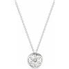 ALFIERI & ST. JOHN Collana Alfieri & St John in oro bianco con diamante ct. 0,50 colore G purezza SI. Lunghezza catena 40 cm