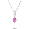 ALFIERI & ST. JOHN Collana con pendente con diamanti e rubino ct. 0,60