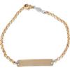 ORO&CO Bracciale bimbo in oro con targhetta