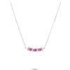 LUXURY MILANO Collana con pendente con diamanti e rubini ct. 0,45