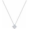 ALFIERI & ST. JOHN Collana punto luce Alfieri & St. John in oro bianco con diamante ct. 0,50, colore H, purezza VS1.