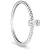 ALFIERI & ST. JOHN Anello in oro e diamanti baguette ct. 0,10