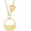 NOMINATION Collana in argento dorato con medaglione