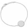 AMEN Bracciale in argento con ciondolo inciso