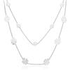AMEN Collana in argento con ciondoli ad angelo