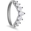 ORO&CO 925 Anello con zirconi bianchi