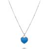 ALFIERI & ST. JOHN 925 Collana cuore in argento con cuore blu