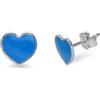 ALFIERI & ST. JOHN 925 Orecchini in argento con cuore blu