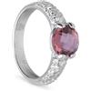 ALFIERI & ST. JOHN 925 Anello armonia con pietra marsala e zirconi