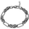 ALFIERI & ST. JOHN 925 Bracciale alfieri man uomo in argento con catena maglie alternate