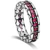ALFIERI & ST. JOHN 925 Anello alfieri man fedina uomo in argento con pietre e zirconi