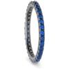 ALFIERI & ST. JOHN 925 Anello Eternity uomo Alfieri & St.John 925 in argento nero con pietre blu. Misura 18