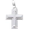 BARAKA' Pendente da uomo in oro bianco con diamante bianco ct 0.03