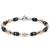BARAKA' Bracciale in acciaio e oro