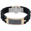 BARAKA' Bracciale da uomo con diamanti neri