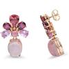 STANOPPI Orecchini in oro con tormalina rosa e quarzo rosa