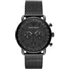 EMPORIO ARMANI Orologio uomo in acciaio inossidabile trattamento ip nero cassa 43mm