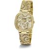 GUESS Orologio donna in acciaio dorato cassa 32mm