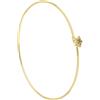 GOLD ART Bracciale in oro giallo con diamanti marroni