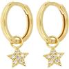 GOLD ART Orecchini in oro giallo con diamanti