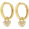 GOLD ART Orecchino in oro giallo con diamanti