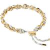 PDPAOLA Bracciale sky in argento con finitura in oro giallo 18kt e corda