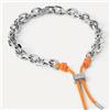 PDPAOLA Bracciale rope in argento con corda arancione nella chiusura