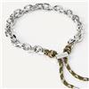 PDPAOLA Bracciale rope in argento con corda verde nella chiusura
