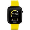 OPS Orologio smartwatch active cassa 43mmx38mm con cinturino in silicone giallo