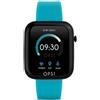 OPS Orologio smartwatch active cassa 43mmx38mm con cinturino in silicone azzurro