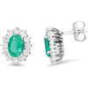 LUXURY MILANO Orecchini con smeraldi ct. 1,60 diamanti ct. 0,72