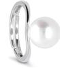MAYUMI Anello in argento con perla button