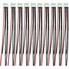 LINSYRC 10pcs Cavo di Prolunga per Bilanciamento 4S 5-Pin Spina Adattatore del Connettore dell'equilibrio JST-XH con Cavo di Silicone 15CM 22AWG (4S)