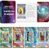 Smoostart Tarocchi Italiano Olografici per Principianti con Parole Chiave | 4 Colori per 4 Elementi，Tarocchi Olografici Laser，Ogni Carta Include Parole Chiave, Sì/No, Elementi, Pianeti e Chakra，Manual