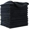 Polyte - panno premium in microfibra - nero - 30 x 30 cm - 12 pezzi