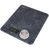 Lacor - 61720 - Bilancia da Cucina Effetto Marmo Eco, Senza batterie o batterie, Sistema EcoMove, Vetro temperato 4mm Extrapiatto, LCD, Funzione Tara, 19x23,5x3,5 cm